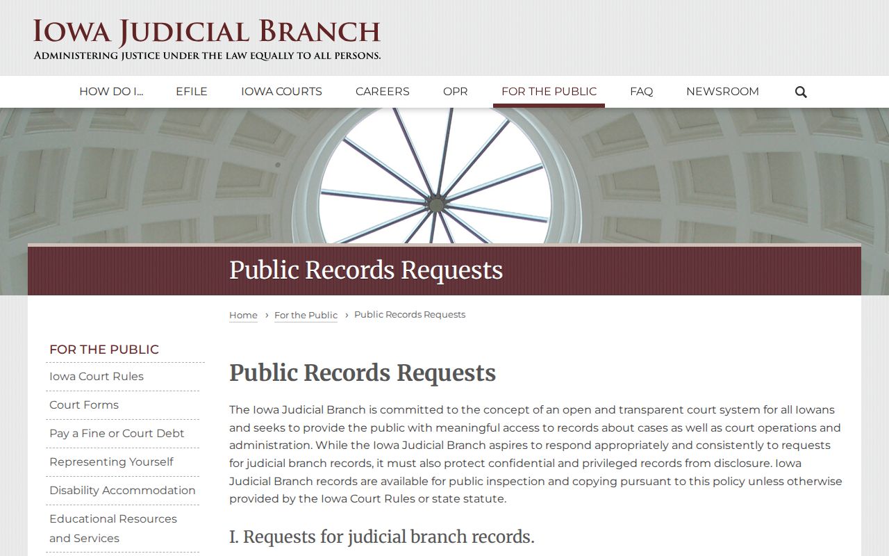 Buena Vista County warrant records request instructions